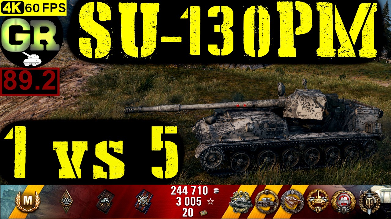 World of Tanks SU-130PM WoT Replay - 6 Kills 6.8K DMG(Patch 1.4.1)