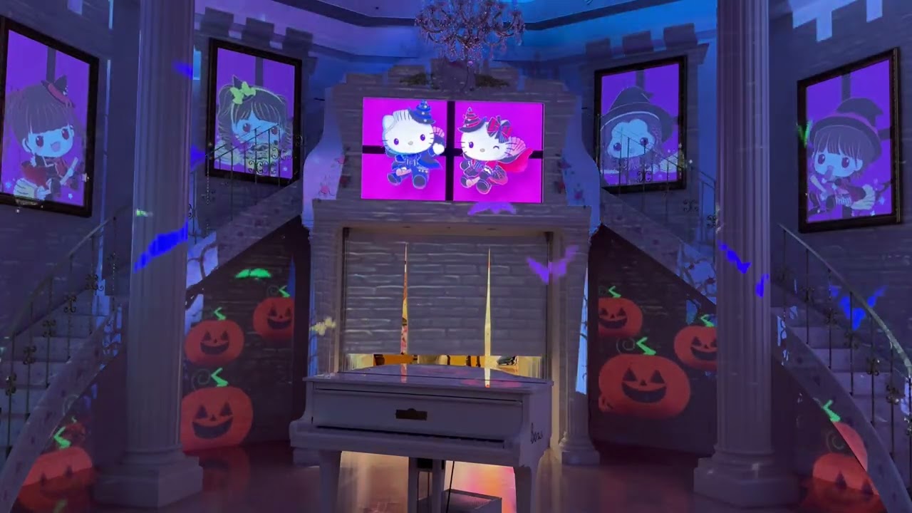 レディキティハウス ピューロハロウィーン プロジェクションマッピング