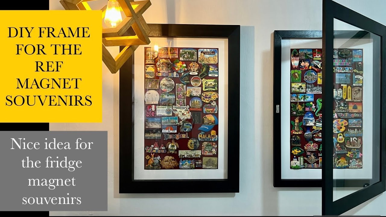 DIY ref magnet frame // DIY frame for ref magnet souvenirs // Ref magnet frame ideas