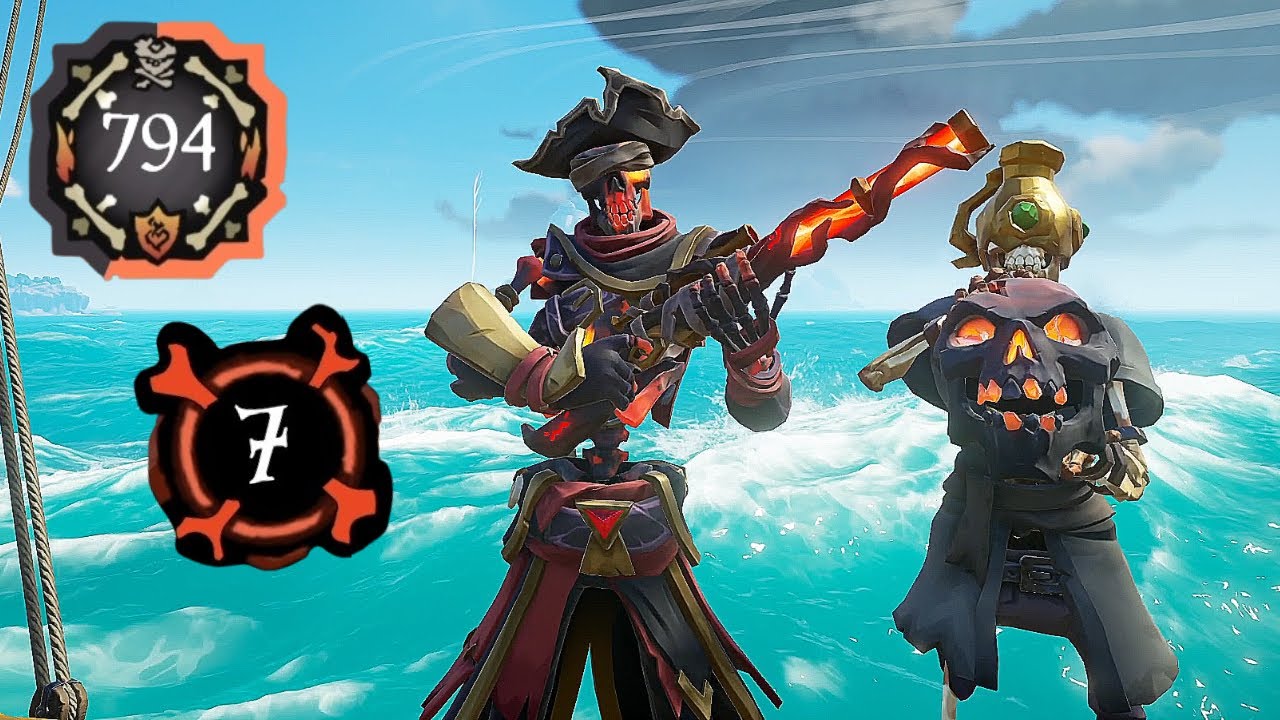 Getting a 7 streak then risking it all on the grind for golden bones (794-1000) | Sea Of Thieves