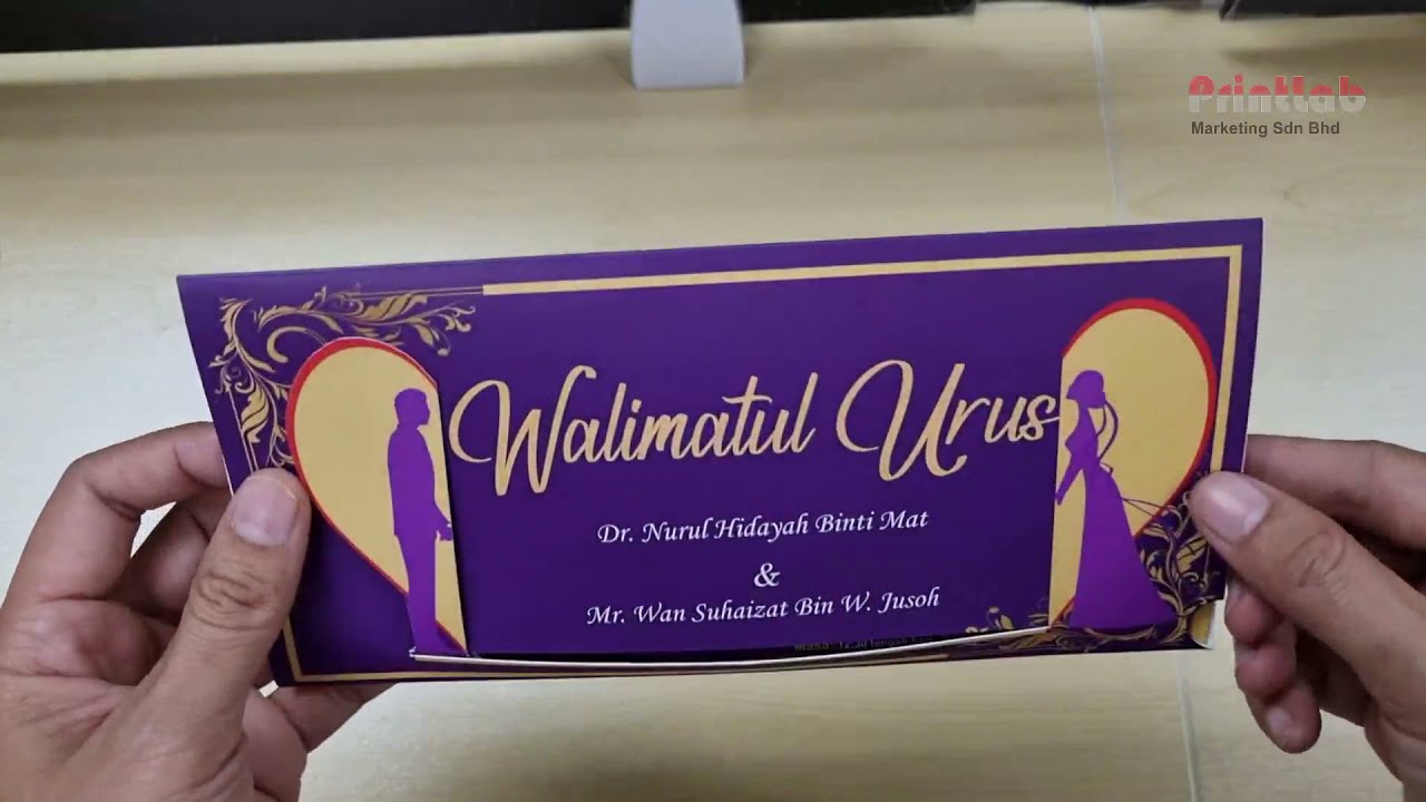 WEDDING CARD SPECIAL DIE CUT- KAD JEMPUTAN KAHWIN SPECIAL CUTTIING