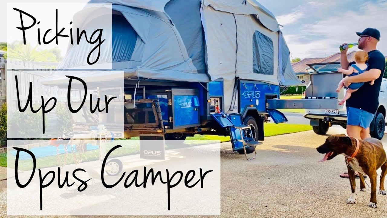First time setting up our OPUS camper trailer!