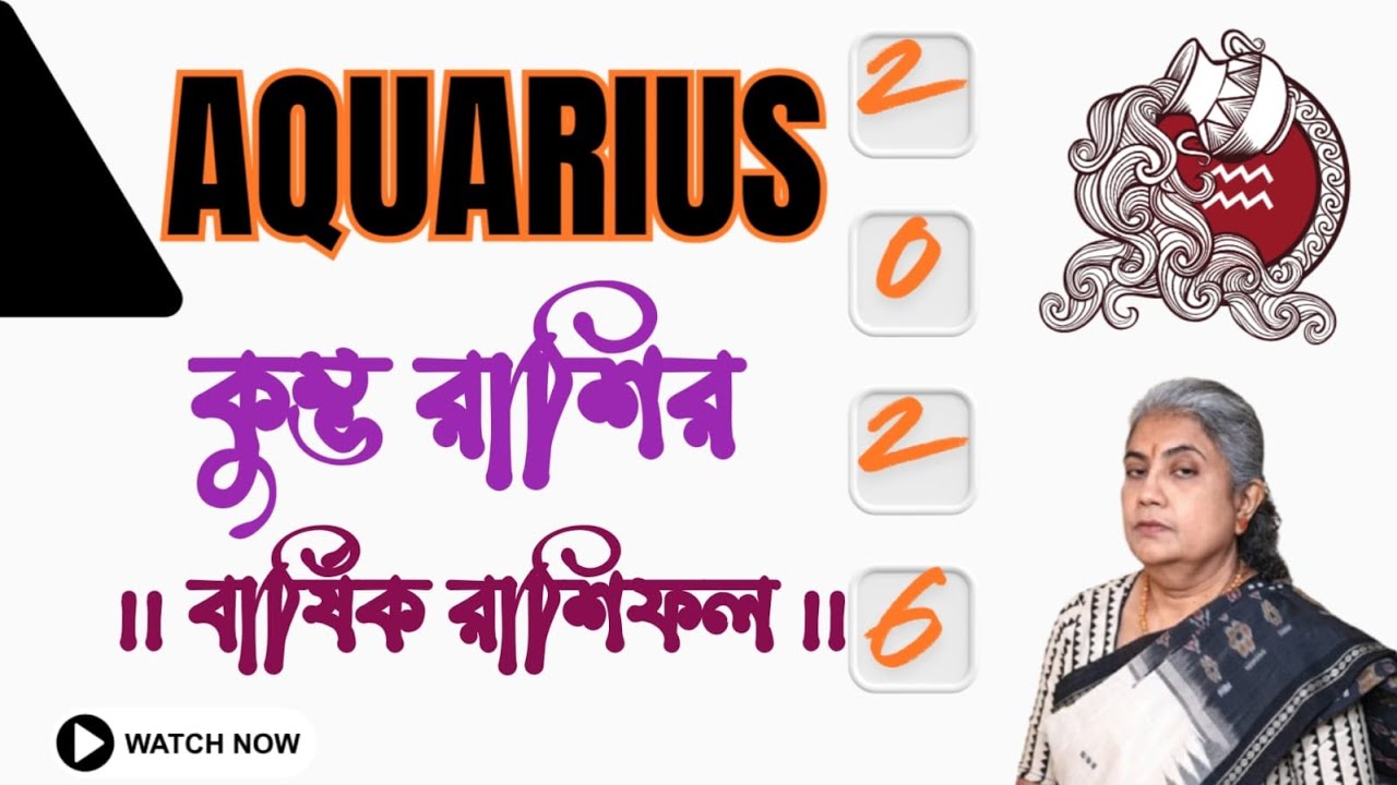 Aquarius Yearly Prediction 2026 ।। কুম্ভ রাশির বার্ষিক রাশিফল 2026।। কুম্ভ রাশির যেমন যাবে 2026 ।।