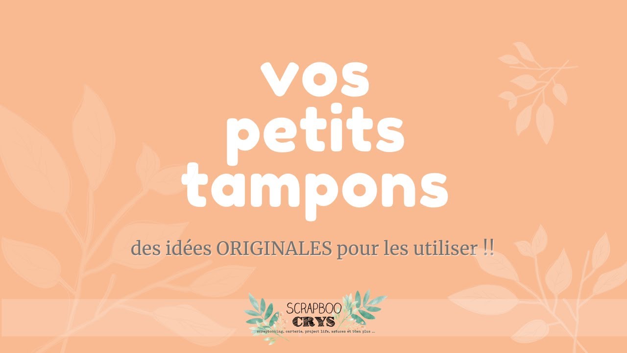Que faire avec vos PETITS tampons ?? TELLEMENT DE CHOSES !! 2 idées dans cette vidéo ;)