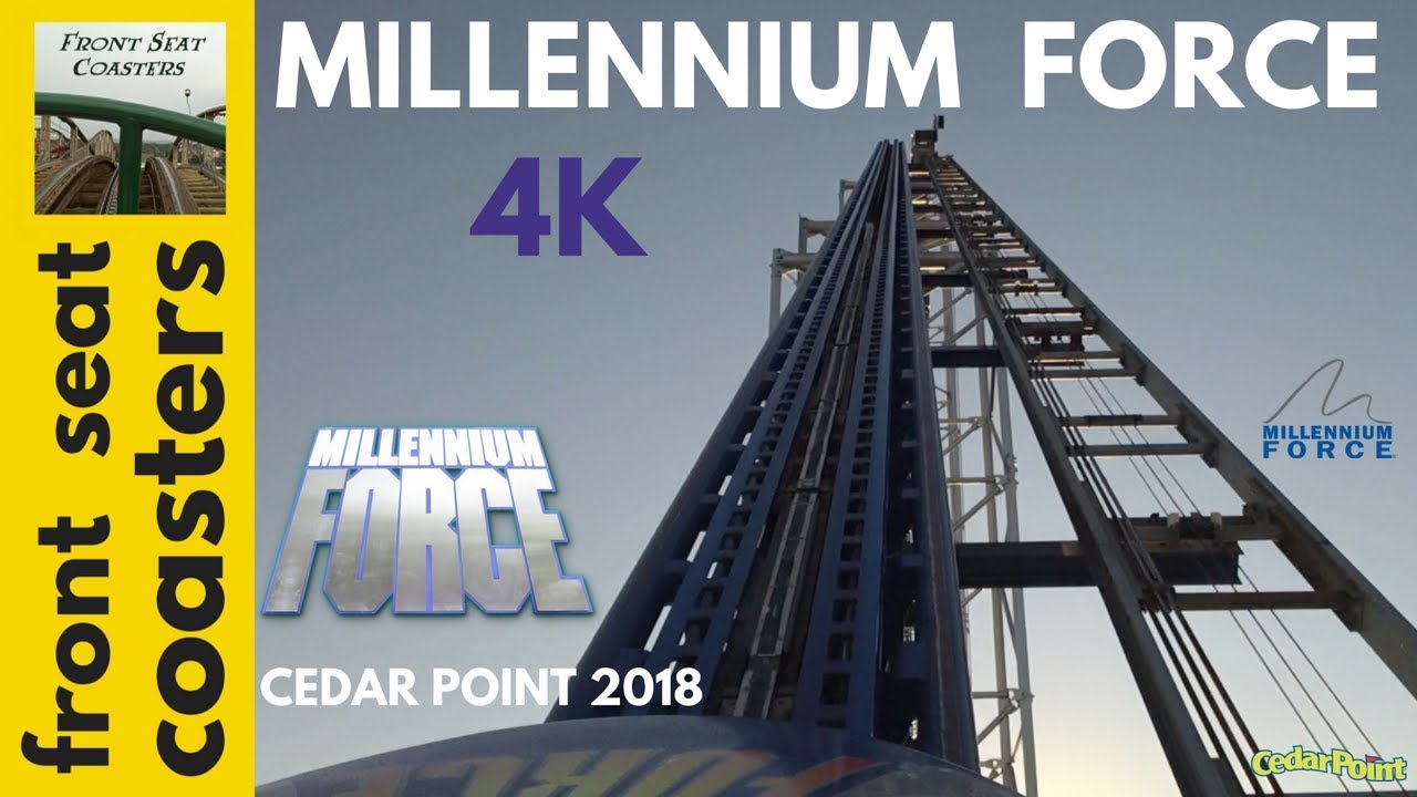 Millennium Force Front Seat POV 4K Cedar Point Roller Coaster On-Ride 2018