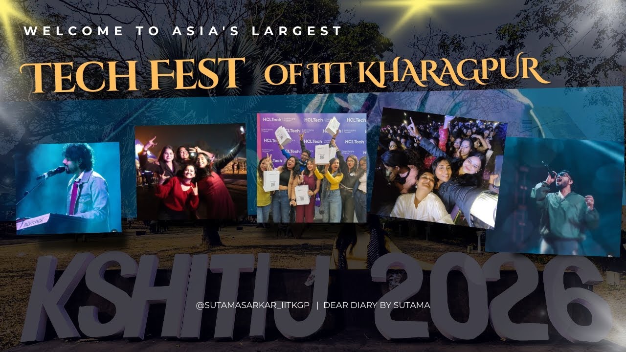 Kshitiz 2026 Vlog | Dance • Fun • Friends • Memories 💙 | IIT KHARAGPUR | Tech Fest