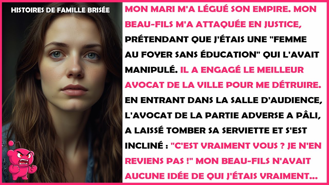 "Ce n'est qu'une femme au foyer !", s'est moqué mon beau-fils au tribunal. Le juge m'a reconnue...