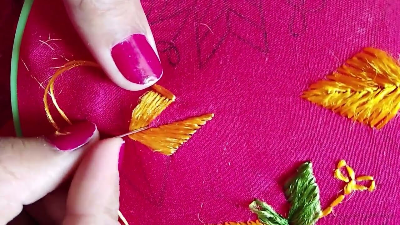 Bagh phulkari new design 🧵🪡 needle work stitching step by step 