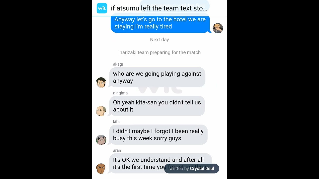 ✨atsumu left the team text story part 3✨