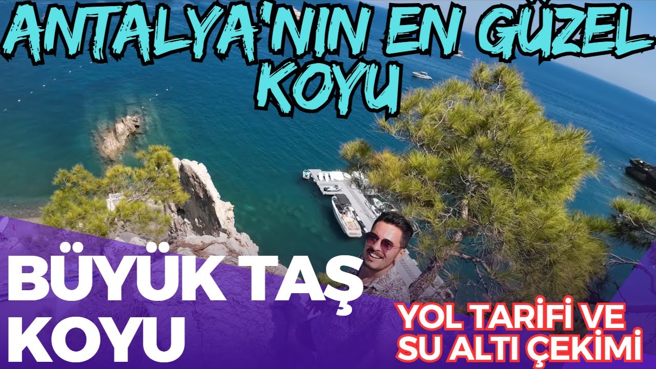 ANTALYA'NIN EN GÜZEL KOYU - 4k - Directions to Antalya Kemer Büyük Taş Canyon and Underwater Filming