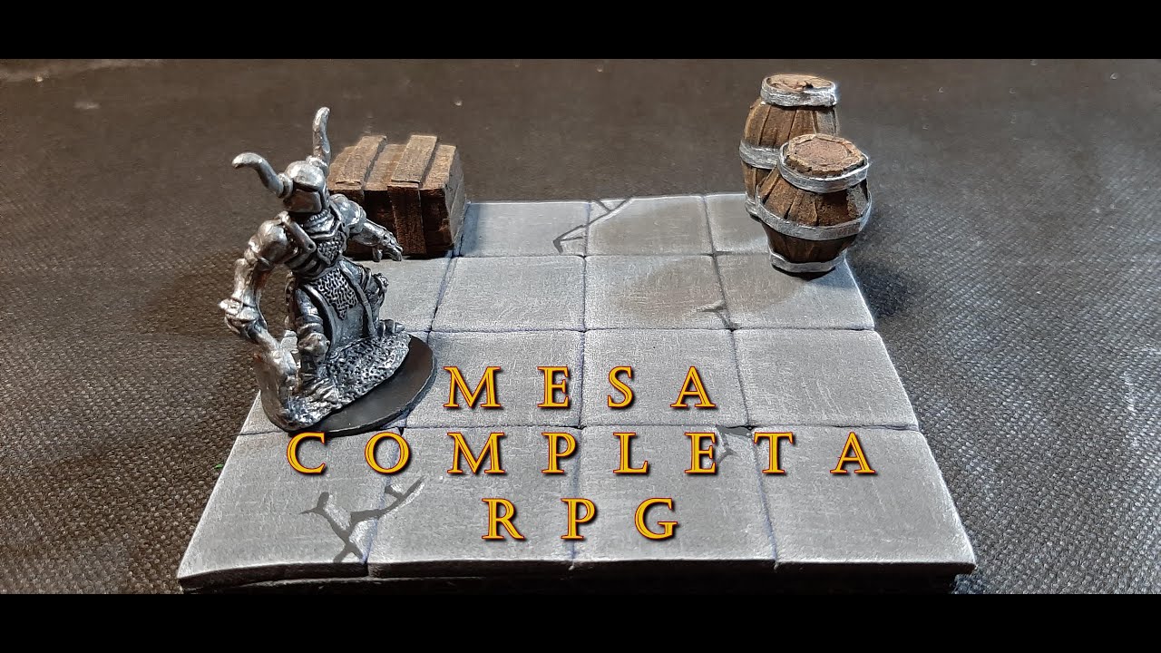 Mesa Completa RPG 15 - Como fazer Grids de Pedra