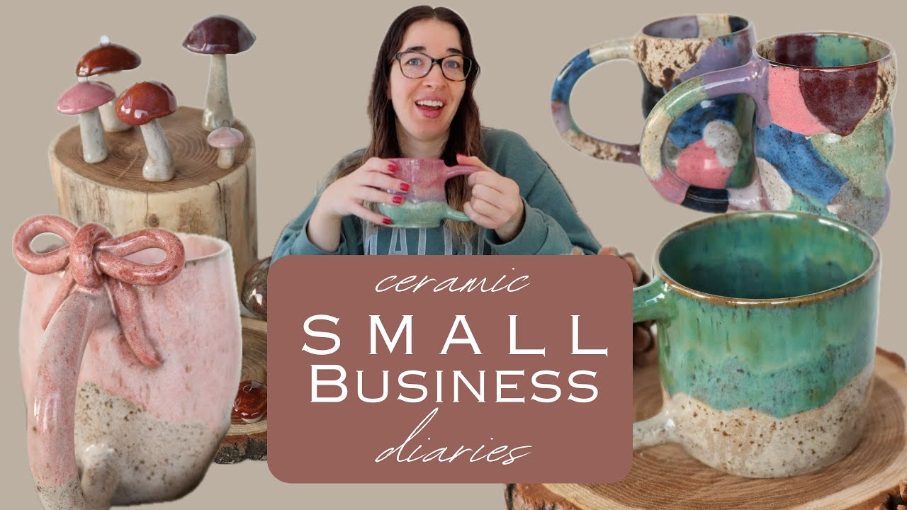 preparing for a holiday market // handmade ceramic small business diaries