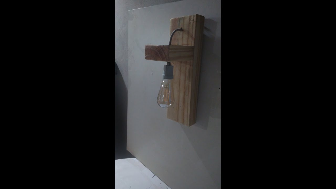 COMO HACER UNA LAMPARA PARA PARED, FACIL