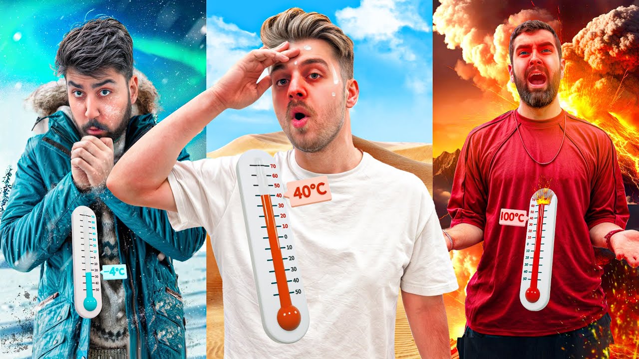 هرکی باید تو دمای خودش چالش هاشو انجام بده🔥🧊