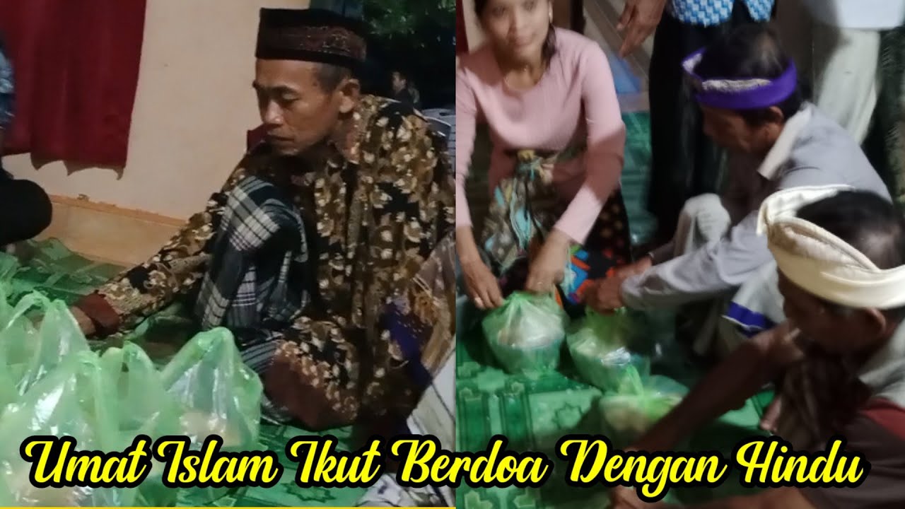 Umat Islam Ikut berdoa Dengan Umat Hindu, Pemuka Hindu Jawa Pimpin Doa