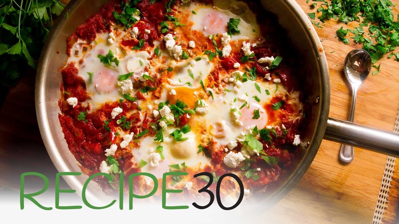 Shakshouka, eggs in spicy tomato sauce