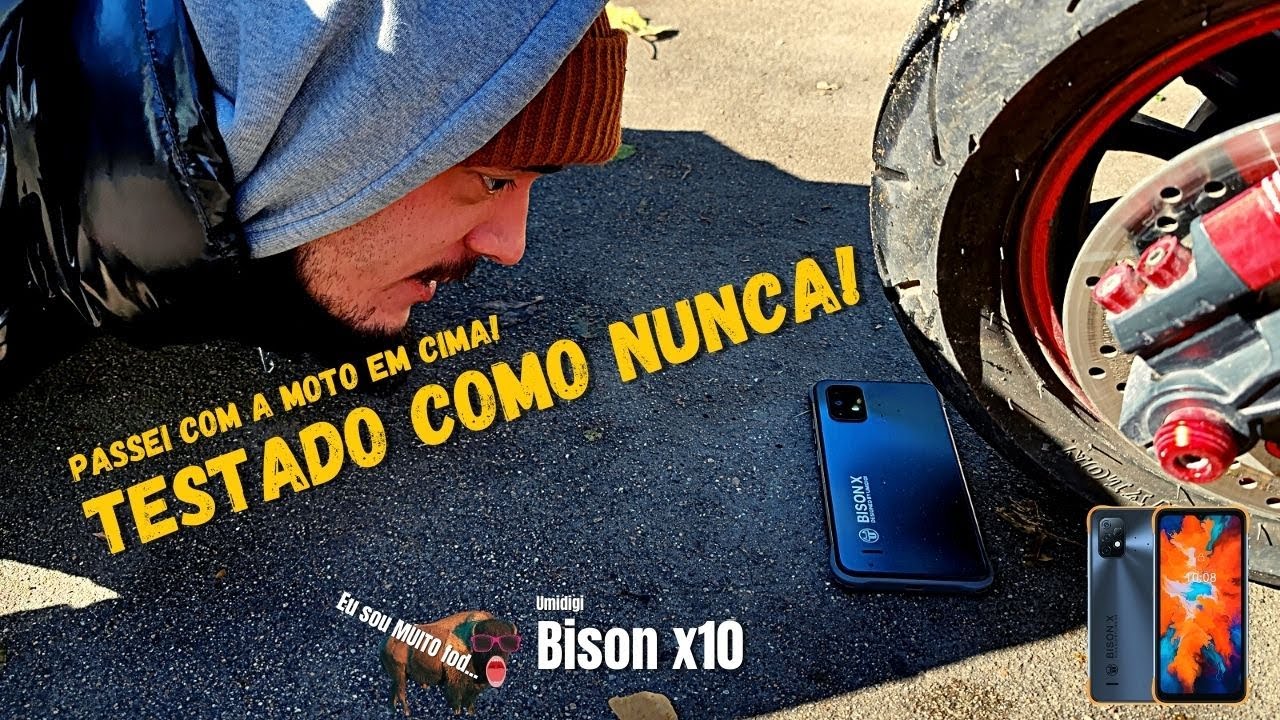 TESTADO COMO NUNCA! Passei com uma moto em cima do BISON X10, BATERIA E MUITO MAIS! Prabens umidigi✅