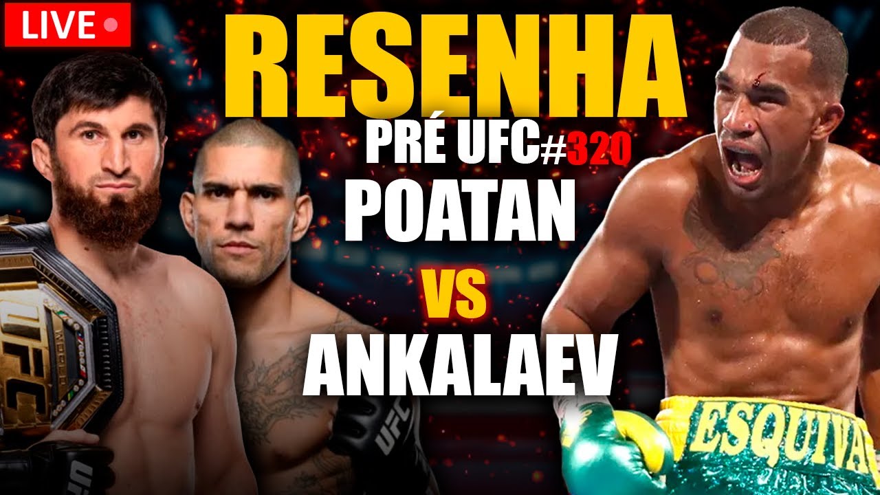 AO VIVO UFC 320 - VINI DIRETASSO, CAIO CFX e CANAL OSS