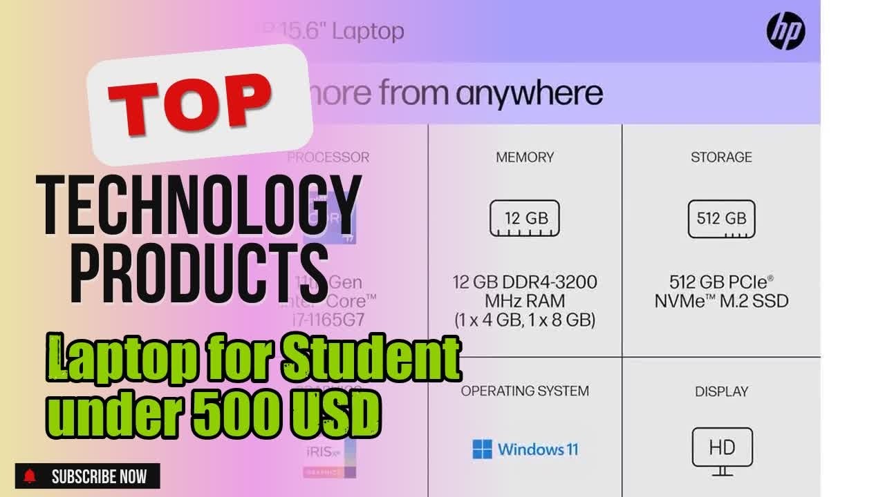 Top 5 Technology products about Laptop for Student under 500 USD Popular of 2024