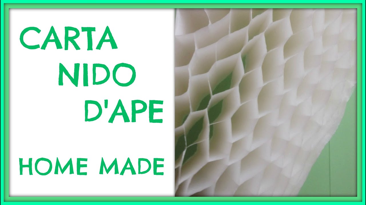 Come fare la Carta Nido / How to make Honeycomb Paper - Arte per Te