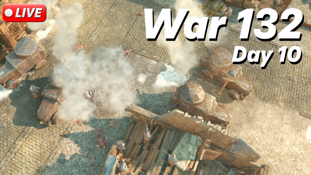 🔴 FOXHOLE AIRBORNE // WAR 132 - DAY 10 // WARDEN FRONTLINE // LIVE GAMEPLAY