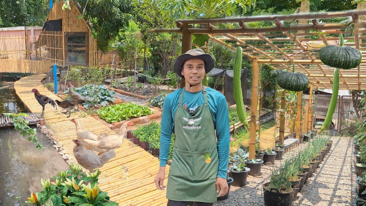 เกษตรแปลงจิ๋วพื้นที่ 1งาน เกิดประโยชน์ทุกตารางเมตร..ออกแบบโคตรดี แถมมีครบ!!