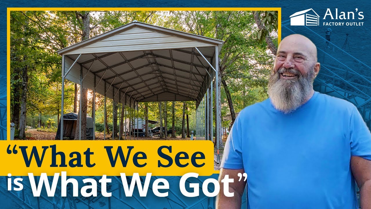 Phillip: My Affordable RV Carport from Alan's Stands Tall!