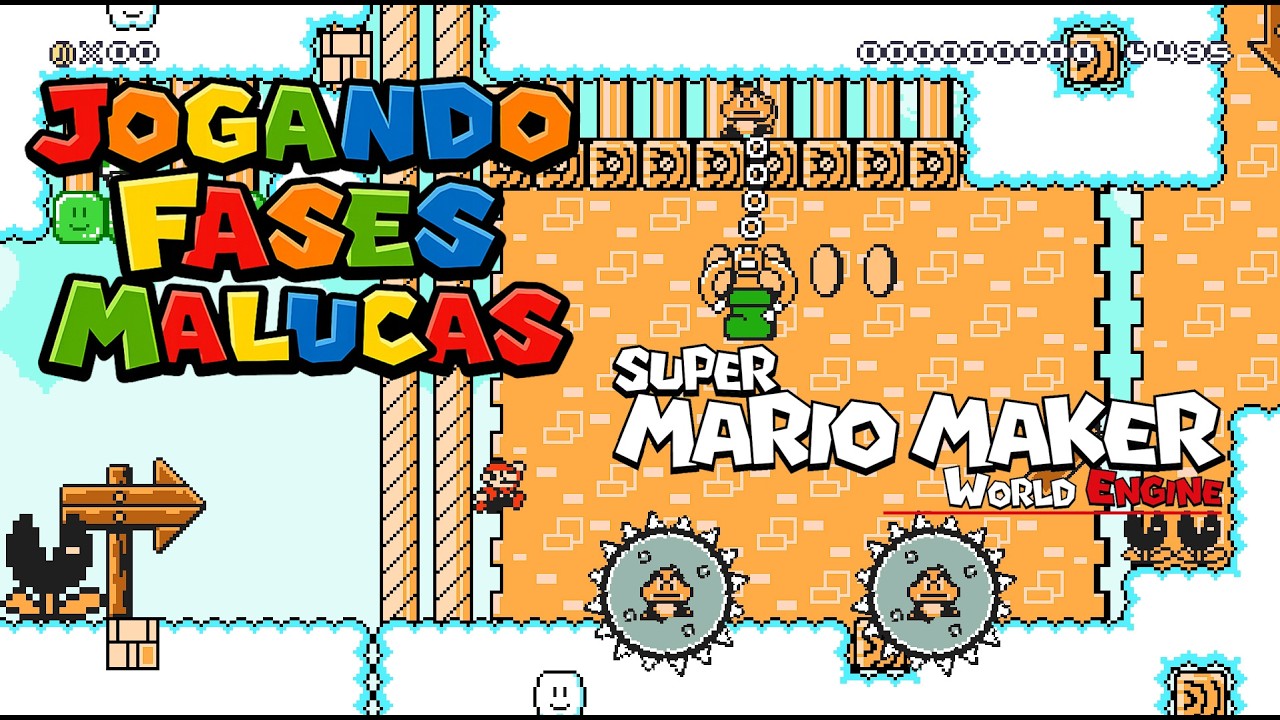 JOGANDO MAIS FASES MALUCAS : SUPER MARIO MAKER WORLD ENGINE