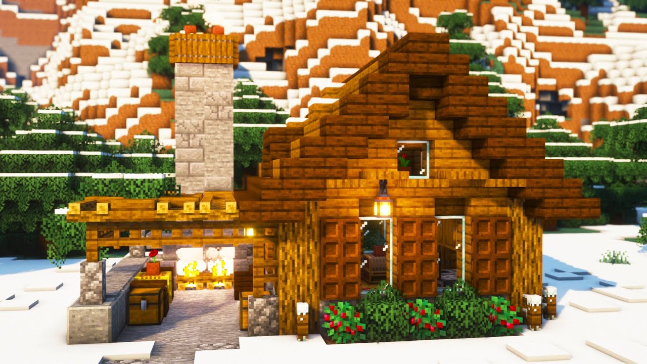 Minecraft: How to Build a Cozy Spruce Cabin