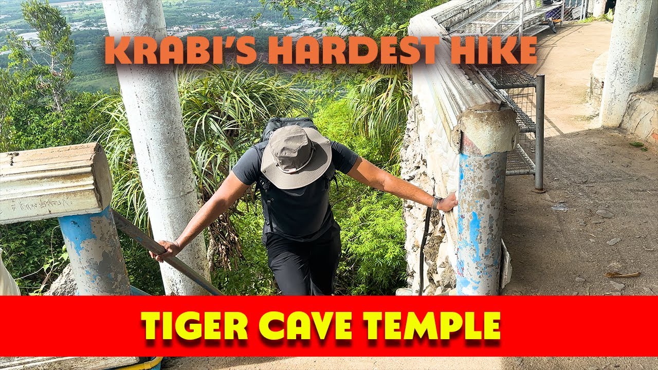 Tiger Cave Temple Krabi multiple viewpoints of the Krabi's hardest hike.