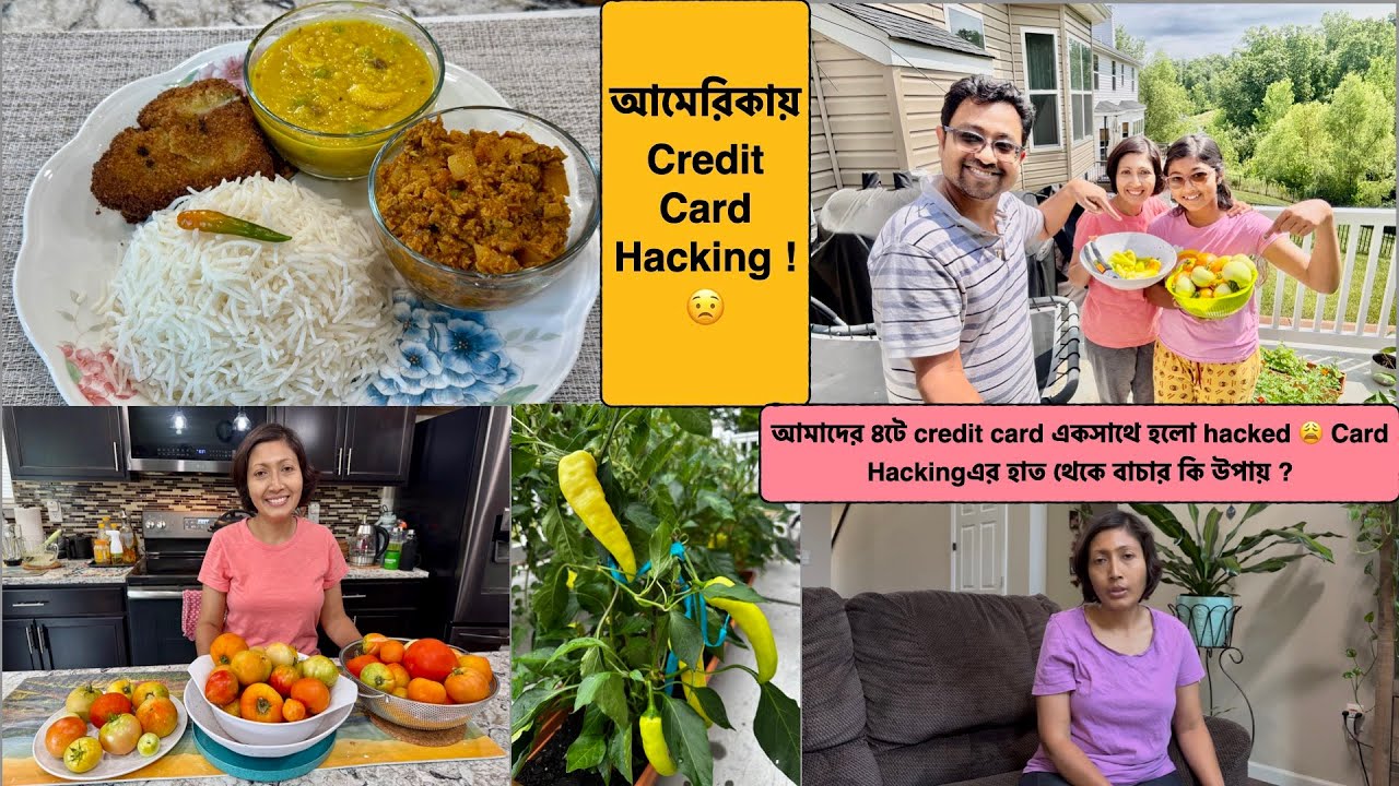 আমেরিকায় Credit Card Hacking !আমাদের 4টেCard একসাথে হলো hacked,বাড়ির বাগান ভরে গেছে টমেটো R লংকায়