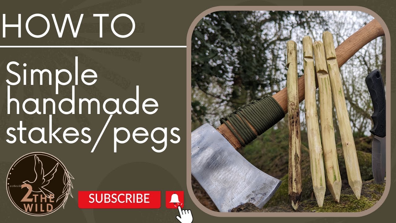 HOW TO - Make simple DIY tent pegs/Stakes @2thewild