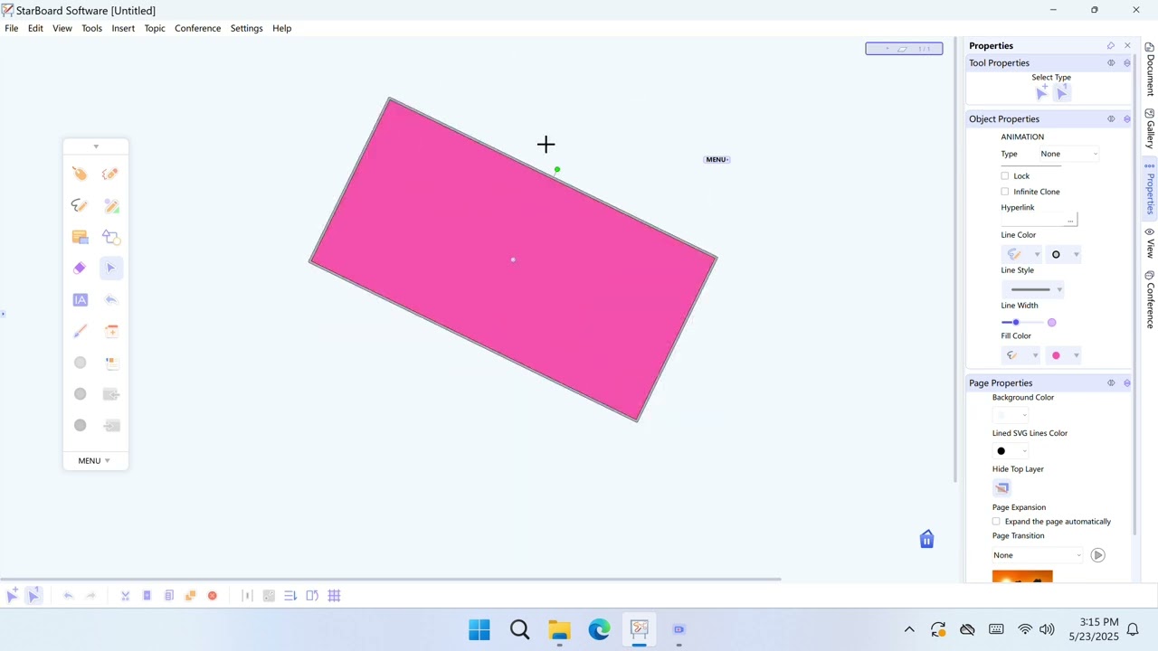 Objects and Their Properties in StarBoard Software