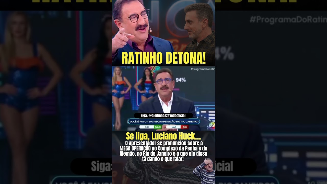 O povo t&aacute; acordando! O Ratinho falou o que muita gente tem medo de dizer!