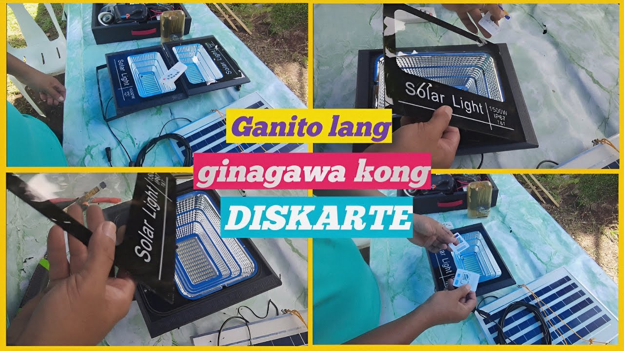 SOLAR FLOODLIGHT IP67, BUKSAN NATIN SA MABILIS NA PARAAN