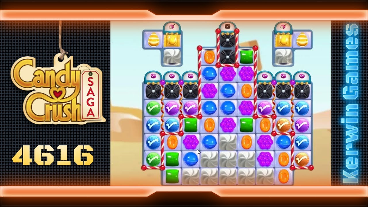 Candy Crush Saga Level 4616 - No Boosters