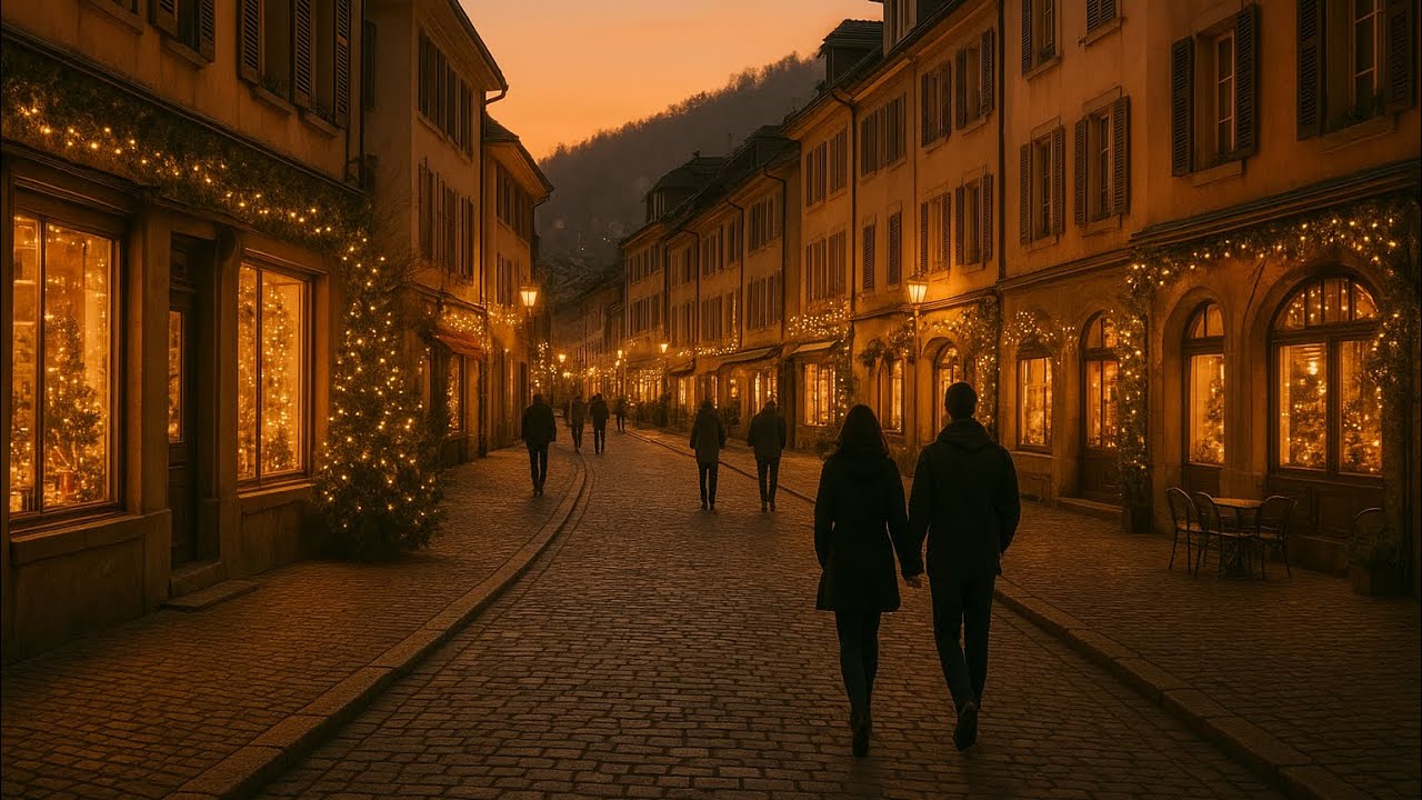 Switzerland, most beautiful city Montreux ready for the Christmas walking chill .#4k #travel 
