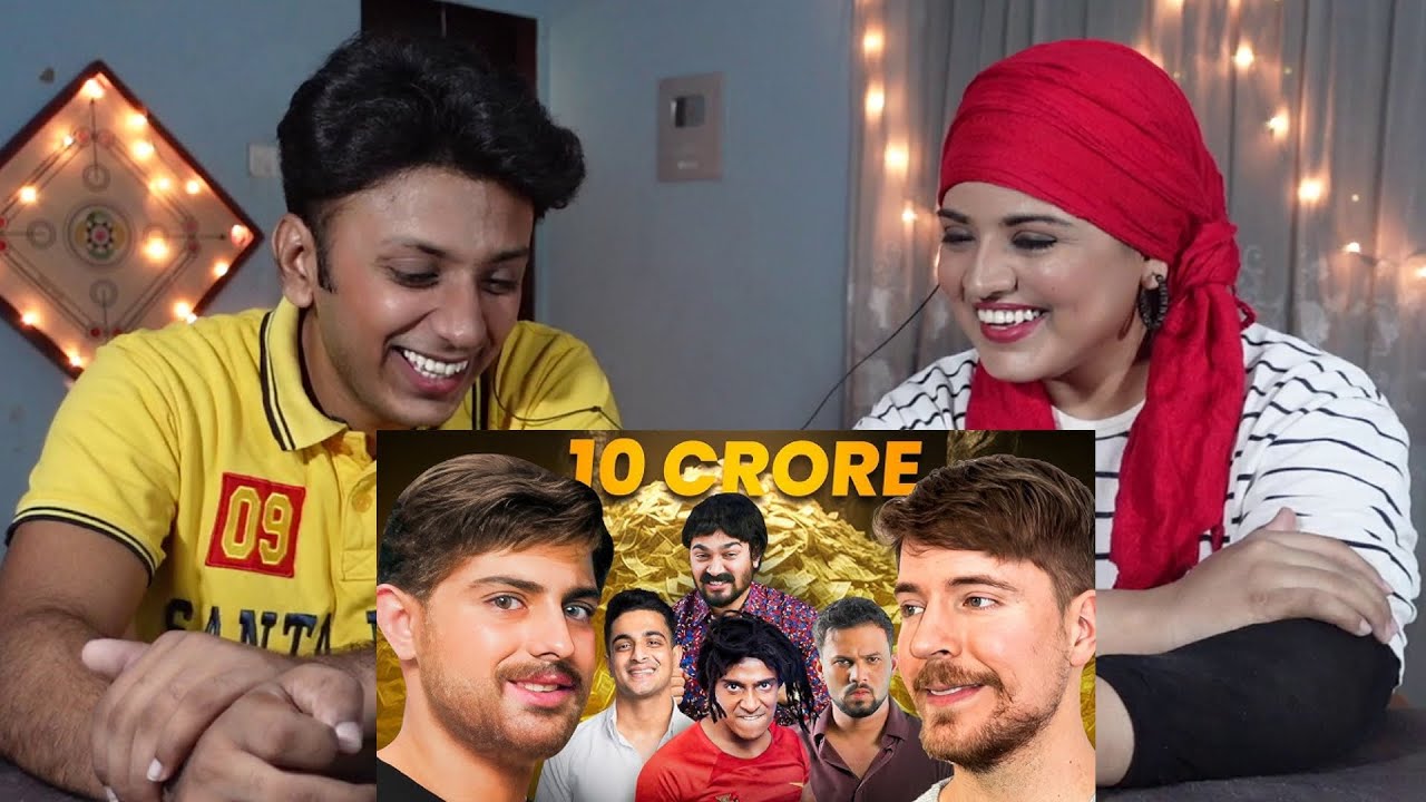 MR BEAST PARODY 🤑 Ft. INDIAN CREATORS | CARRYMINATI | Pakistanis Reaction |