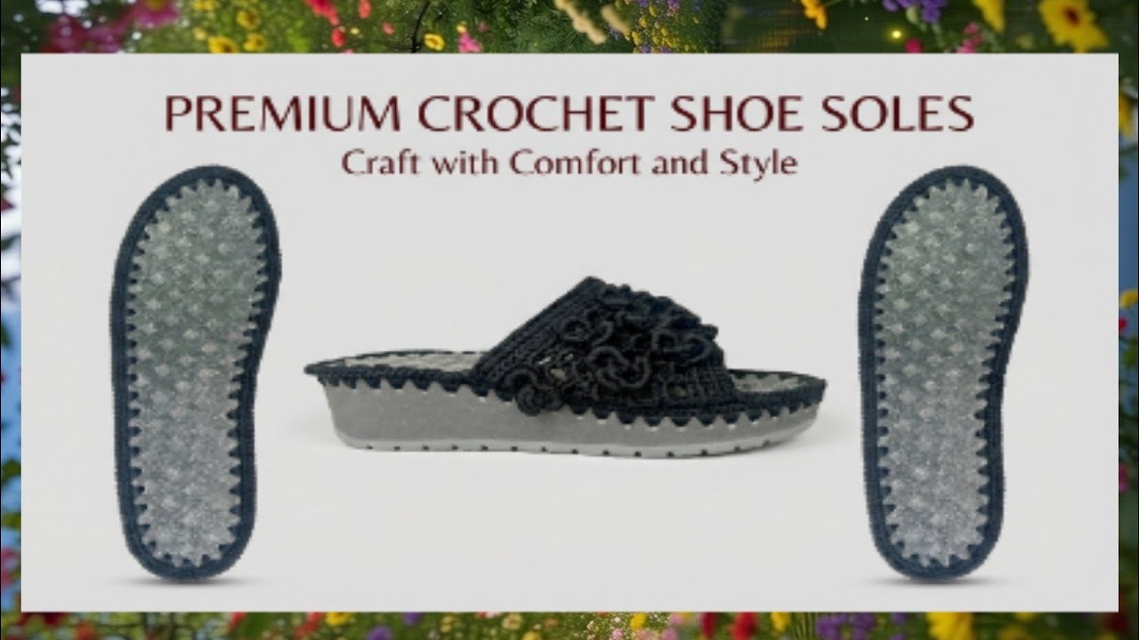Crochet slippers sole base tutorial@comfortcrochet
