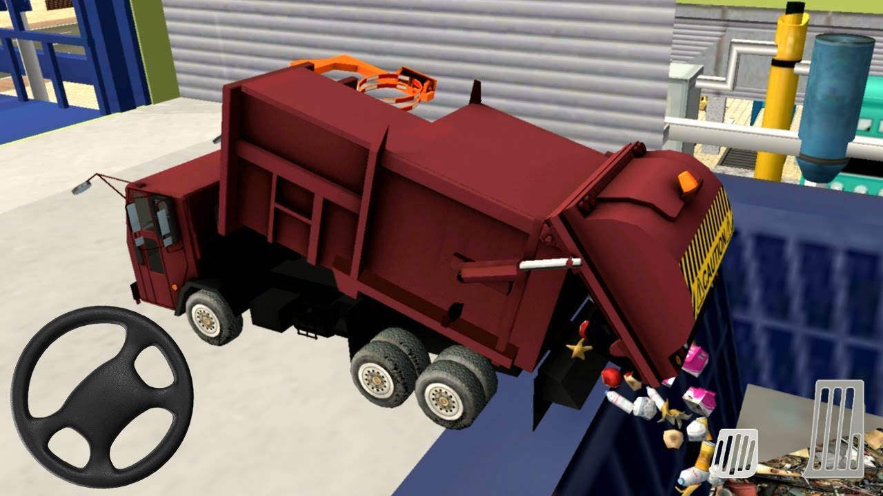 Garbage Pickup Truck Driver - Dump and Recycling Garbage Simulator - Android Gameplay