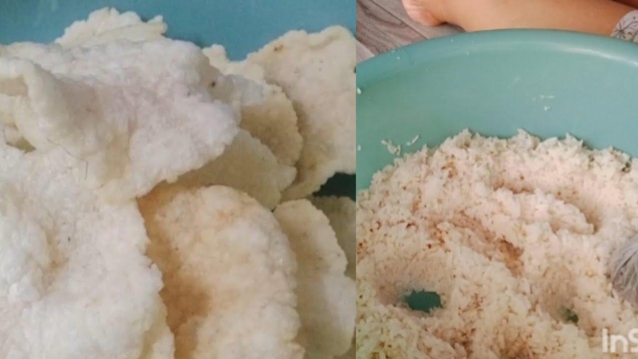 PUNYA NASI SISA JAGAN DI BUANG BUAT CEMILAN KRUPUK KRIUK GURIH