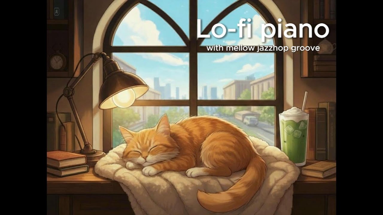 A Sunny Day with My Orange Cat 🐈 | lofi hip hop / piano mix