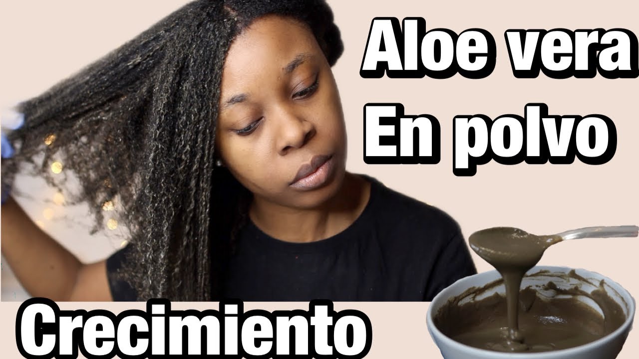 CRECIMIENTO DEL CABELLO CON ALOE VERA EN POLVO 😱 || Rihanel