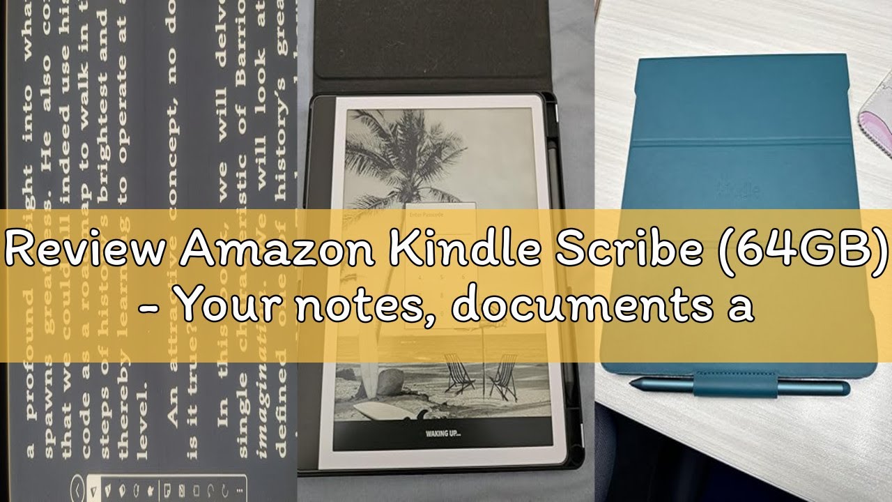 Review Amazon Kindle Scribe (64GB) - Your notes, documents and books, all in one place. With built-i
