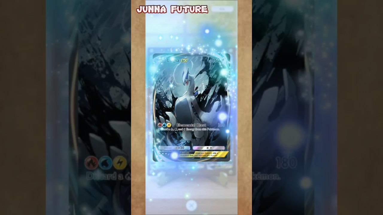 Lugia EX Immersive Card Animation - Wisdom of Sea & Sky - Pokemon TCG Pocket 