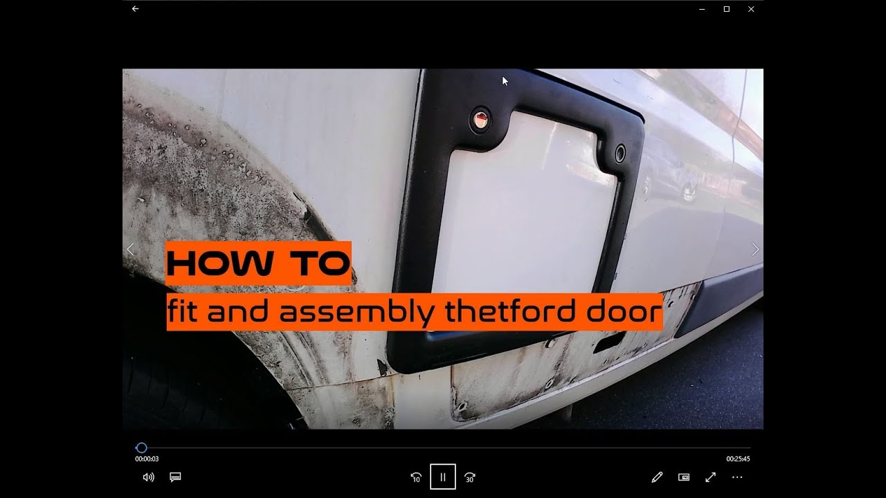 how to fit and assembly thetford door