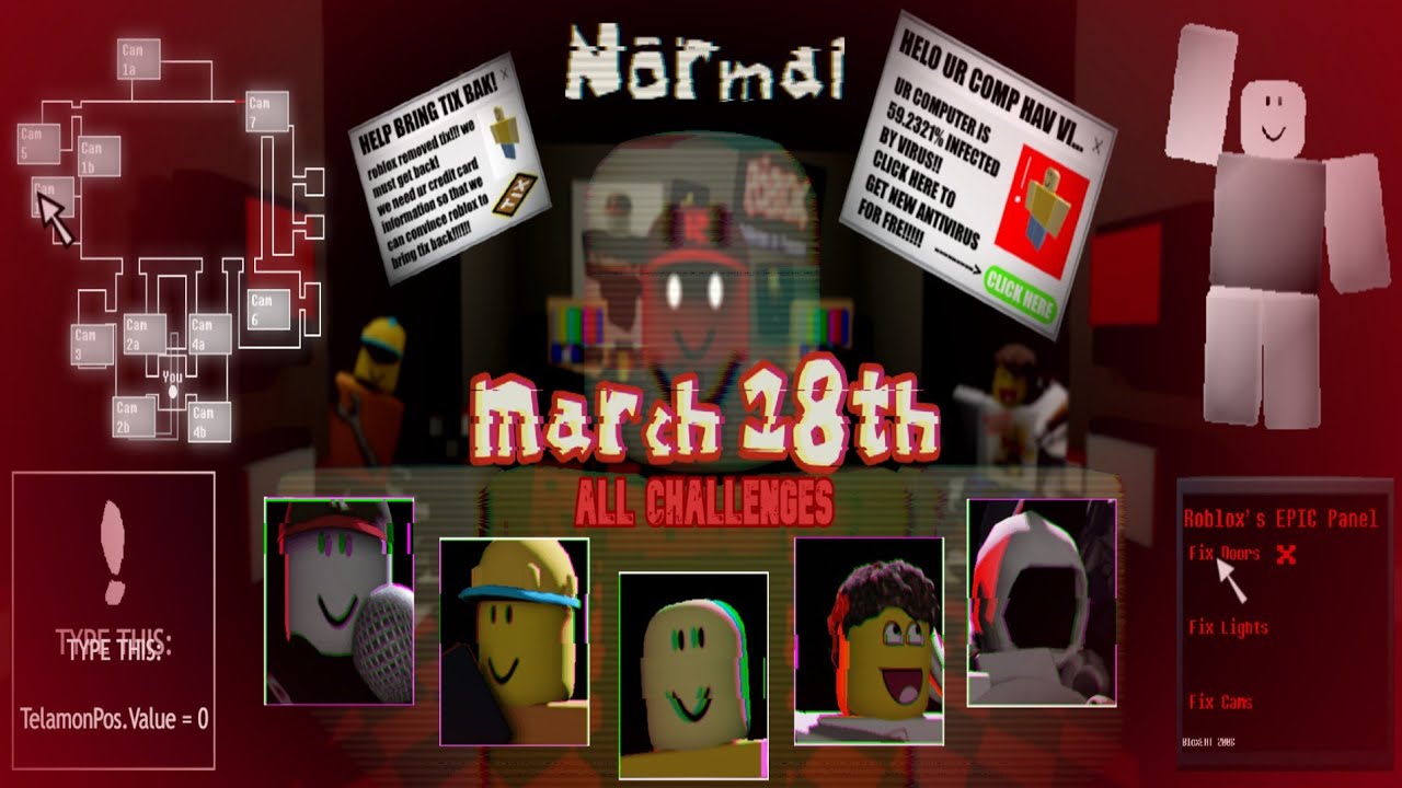 FNaR But Cool [Normal] - March 18th All Challenges (COMPLETE)