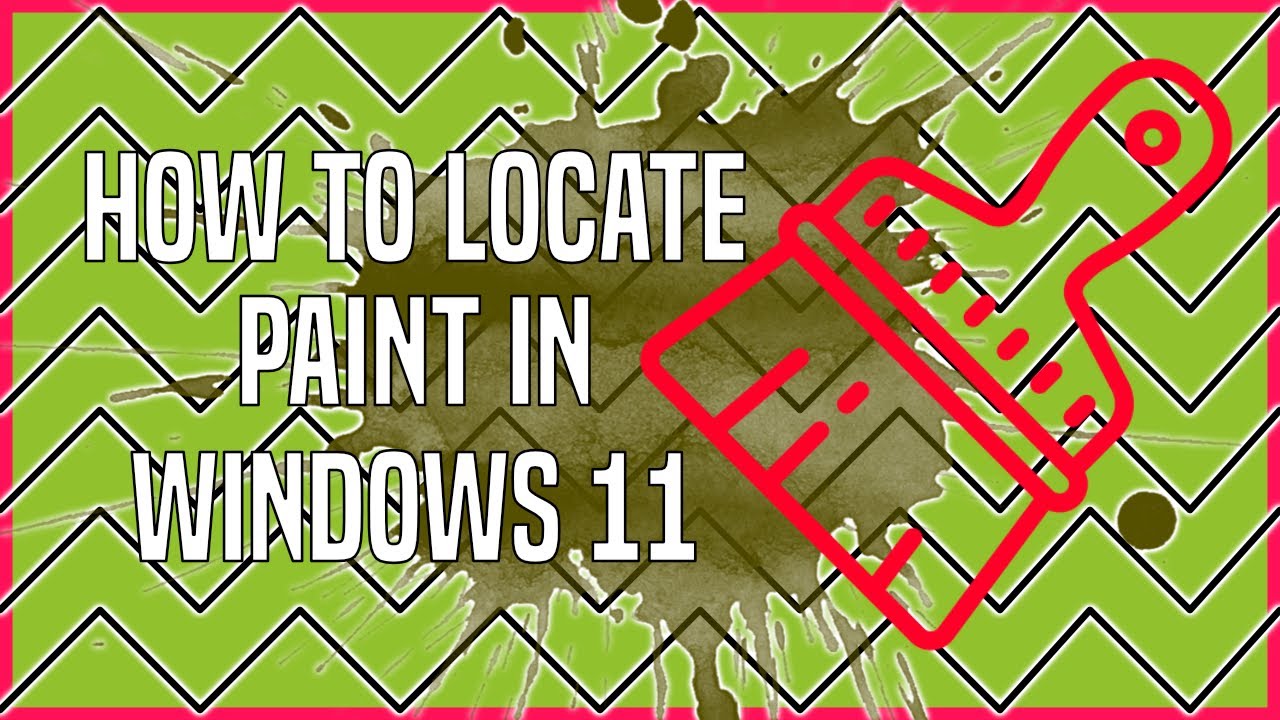 How to find Paint in Windows 11