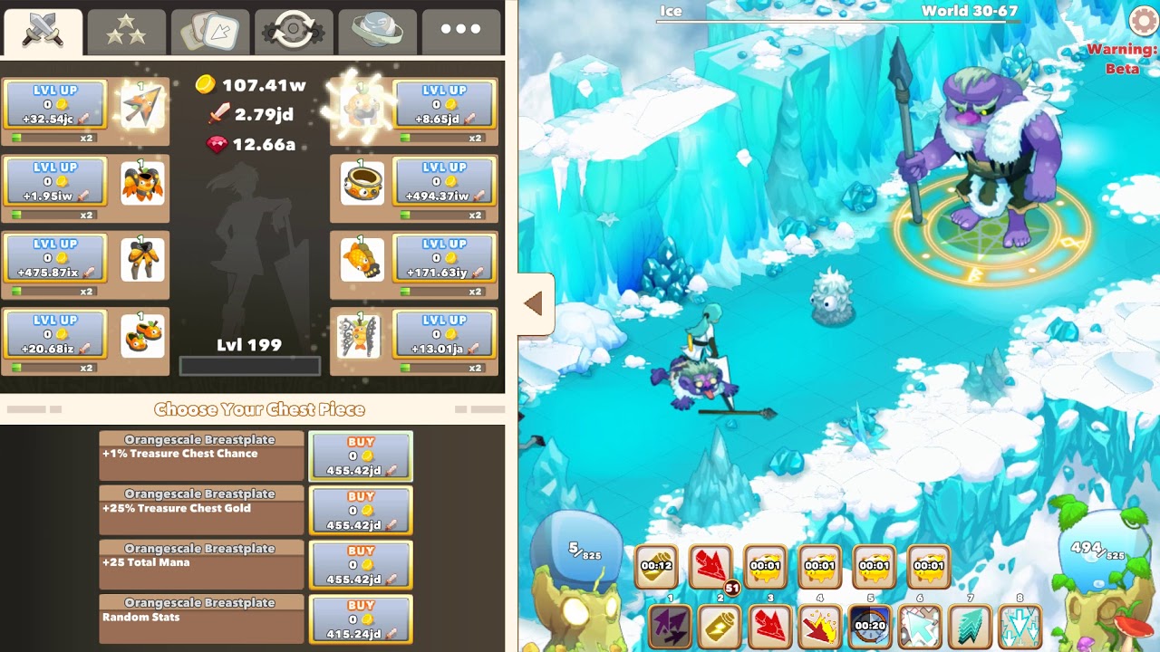 Clicker Heroes 2 (Best Build Skill Tree) 5min any world (Fixed in 0.05)