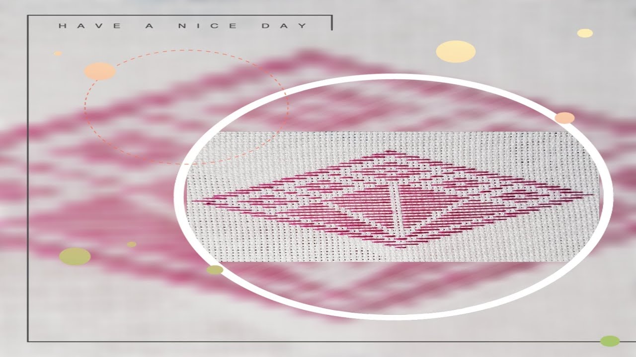 Kogin Embroidery Tutorial (Kogin Zashi) - pattern 3